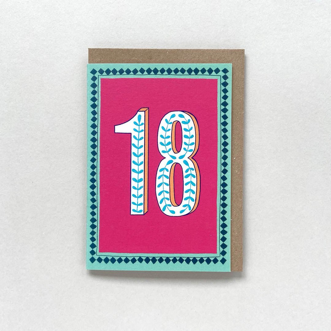 Age 18 Card Maggie Magoo Designs - Just Makers Maggie Magoo Designs