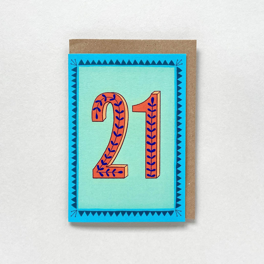 21 birthday card by Maggie Magoo Designs_Just Makers