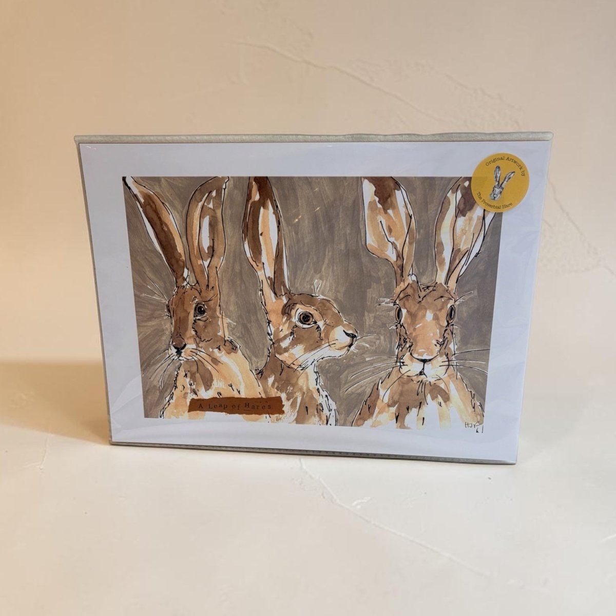 3 Rogue Hares A4 Print - The Proverbial Hare_Just Makers