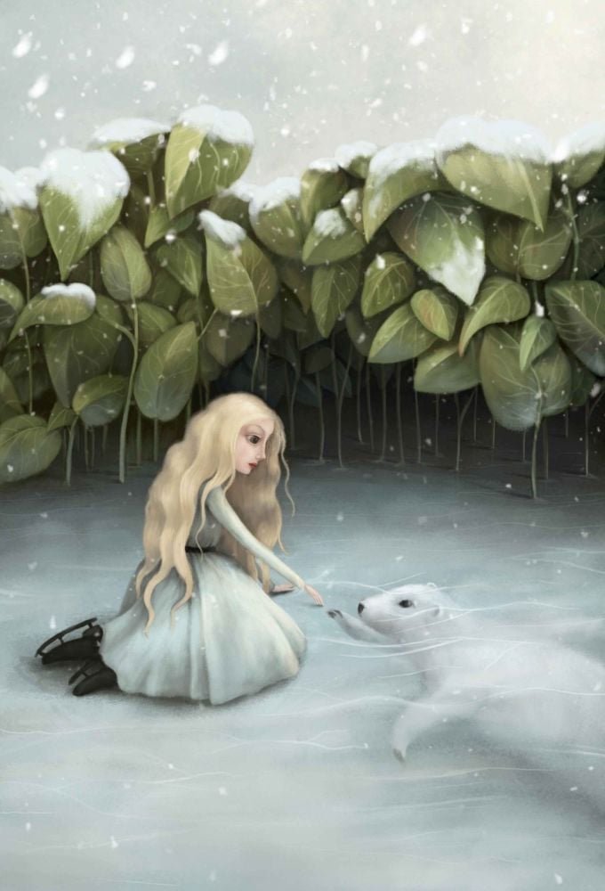 A Visit from the Deep Greeting Card Demelsa Haughton - Just Makers Demelsa Haughton Illustration