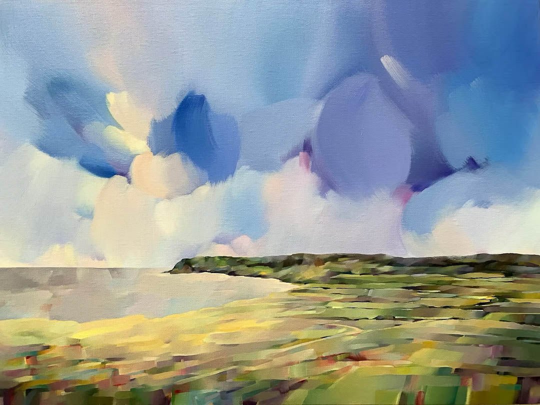 A Glow Over Robins Hood Bay Fine Art Giclee Print by Katherine Whitby - Just Makers Katherine Whitby