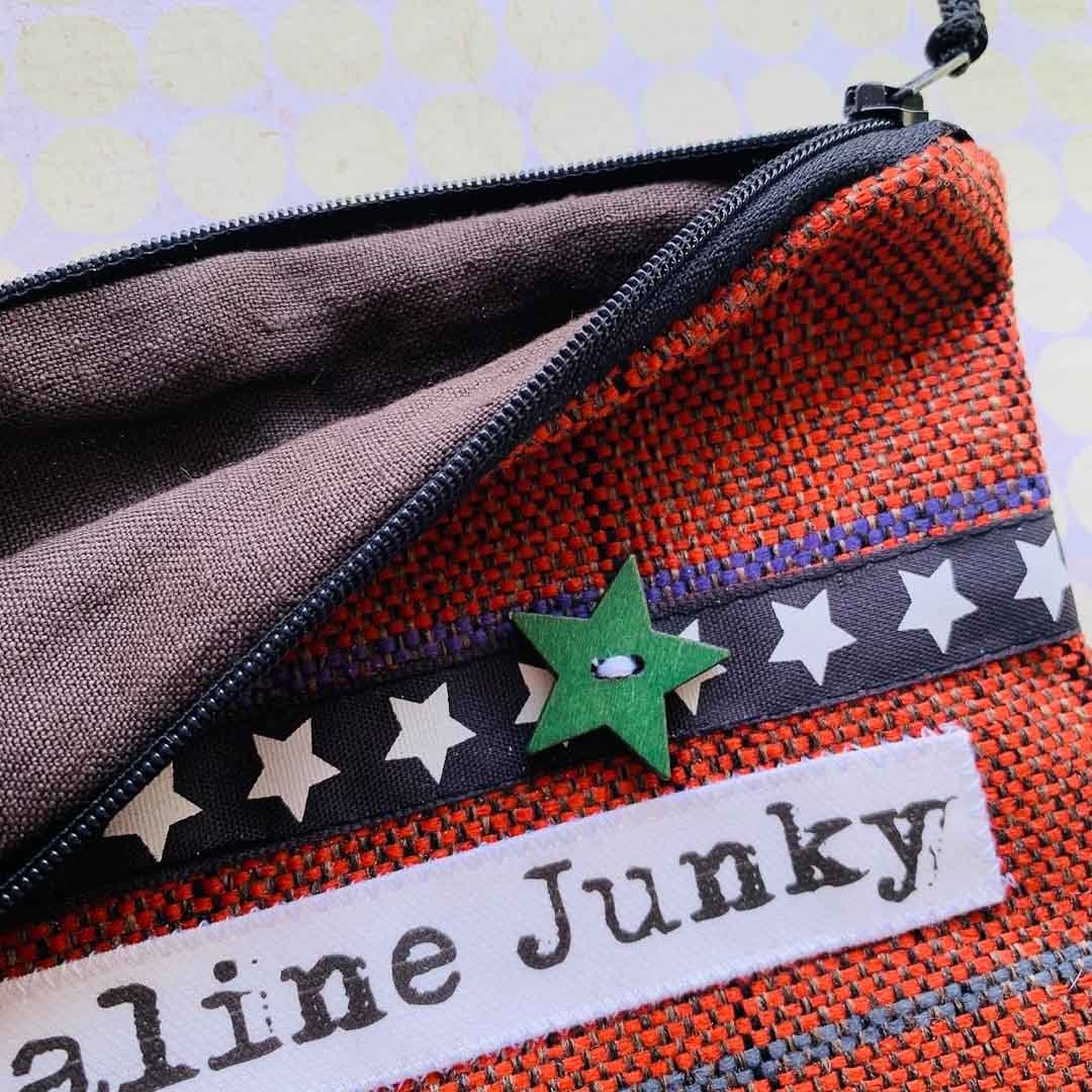 Adrenaline Junky Purse for Men - Touchy Feely Textiles - Just Makers Touchy Feely Textiles
