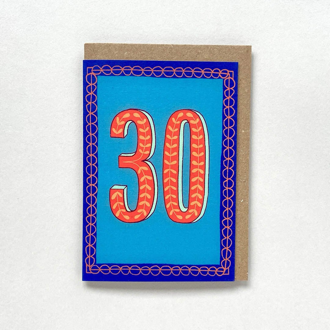 Age 30M Card Maggie Magoo Designs - Just Makers Maggie Magoo Designs