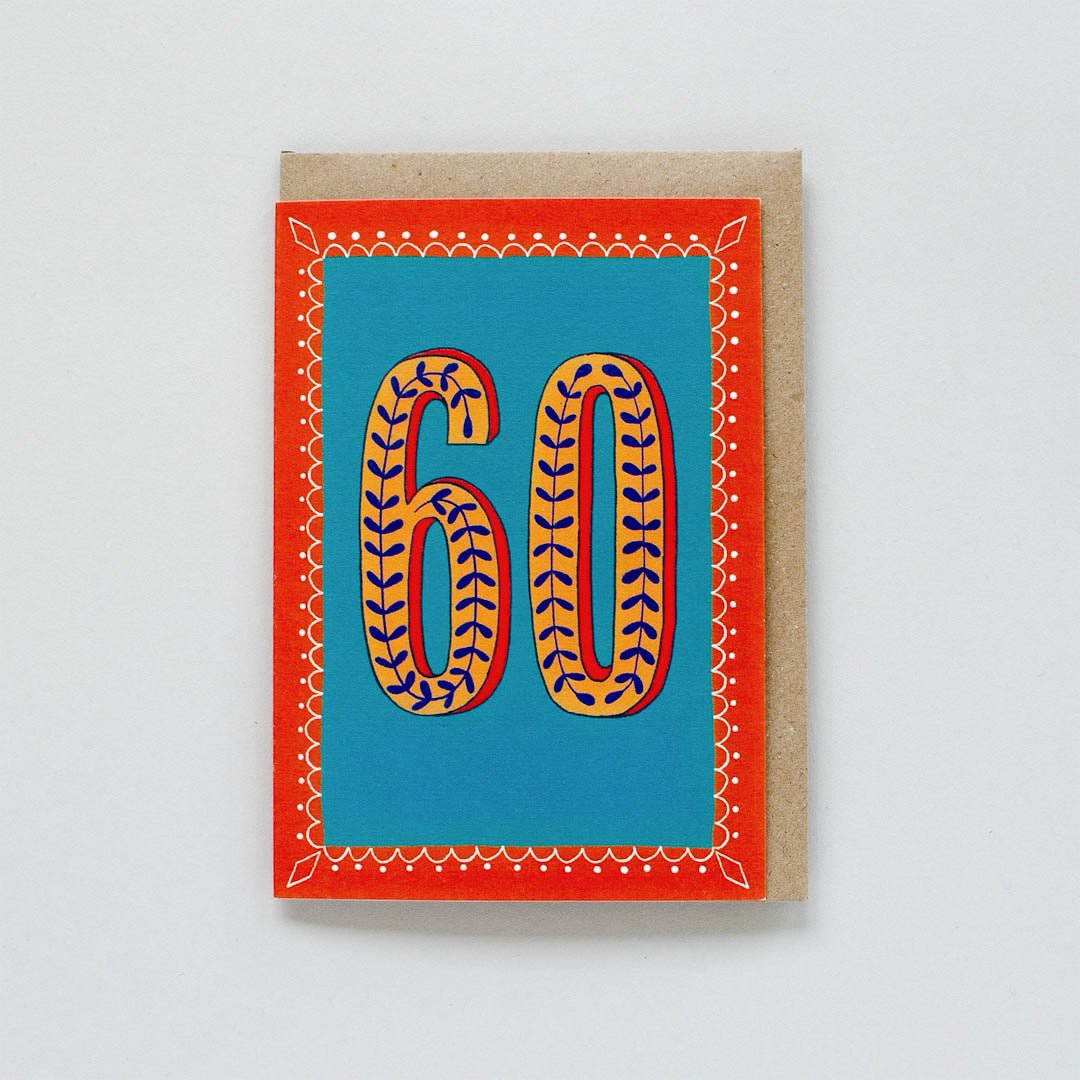 Age 60m Card Maggie Magoo Designs - Just Makers Maggie Magoo Designs