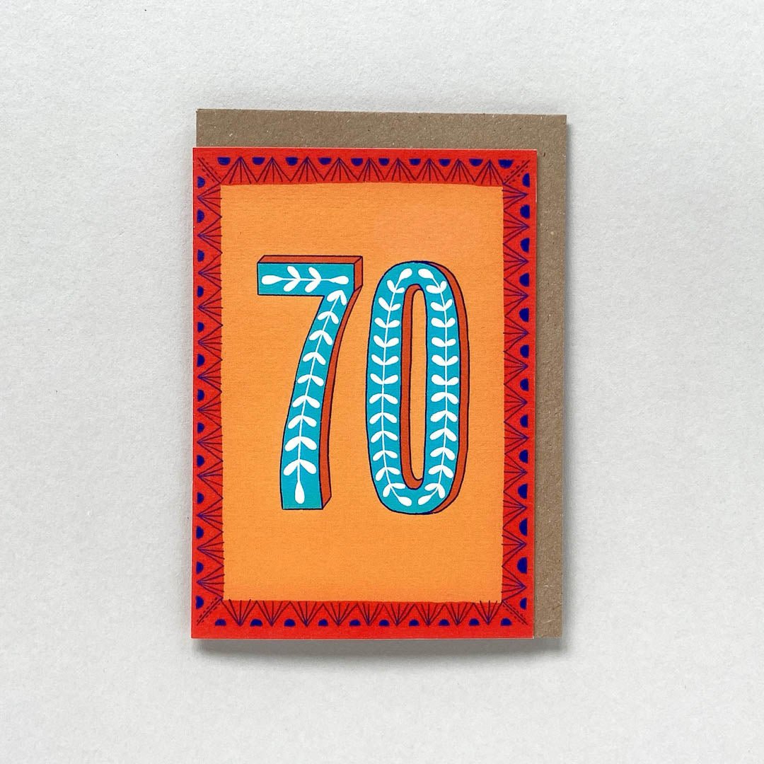 Age 70m Card Maggie Magoo Designs - Just Makers Maggie Magoo Designs