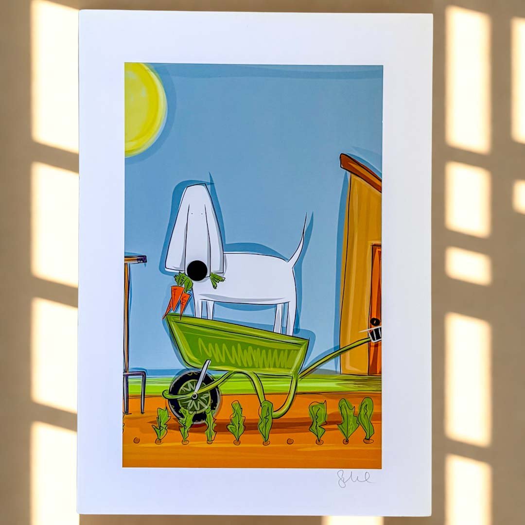 Allotment Sprocket A4 Print - Sarah Westwood Illustrator - Just Makers Sarah Westwood Illustrator