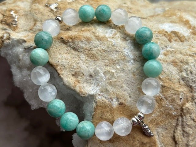 Amazonite and Selenite Women&