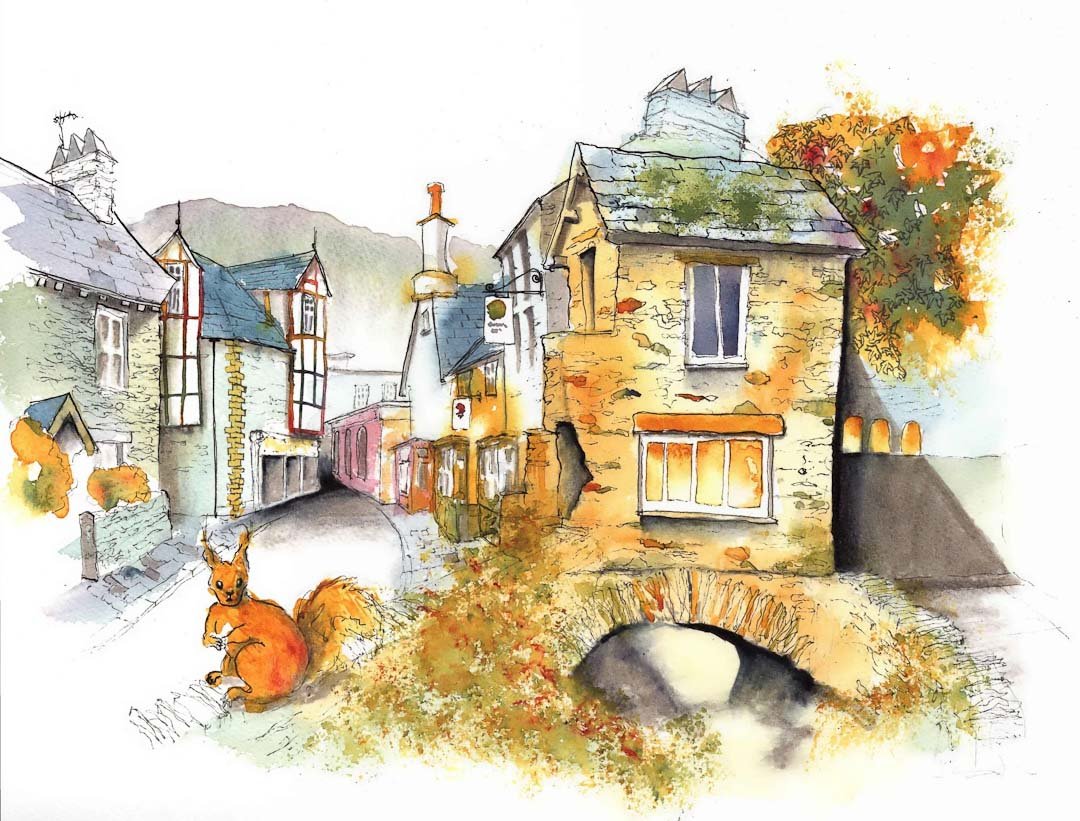 Ambleside A5 Giclee Print - Tim Gomersall Art - Just Makers Tim Gomersall Art
