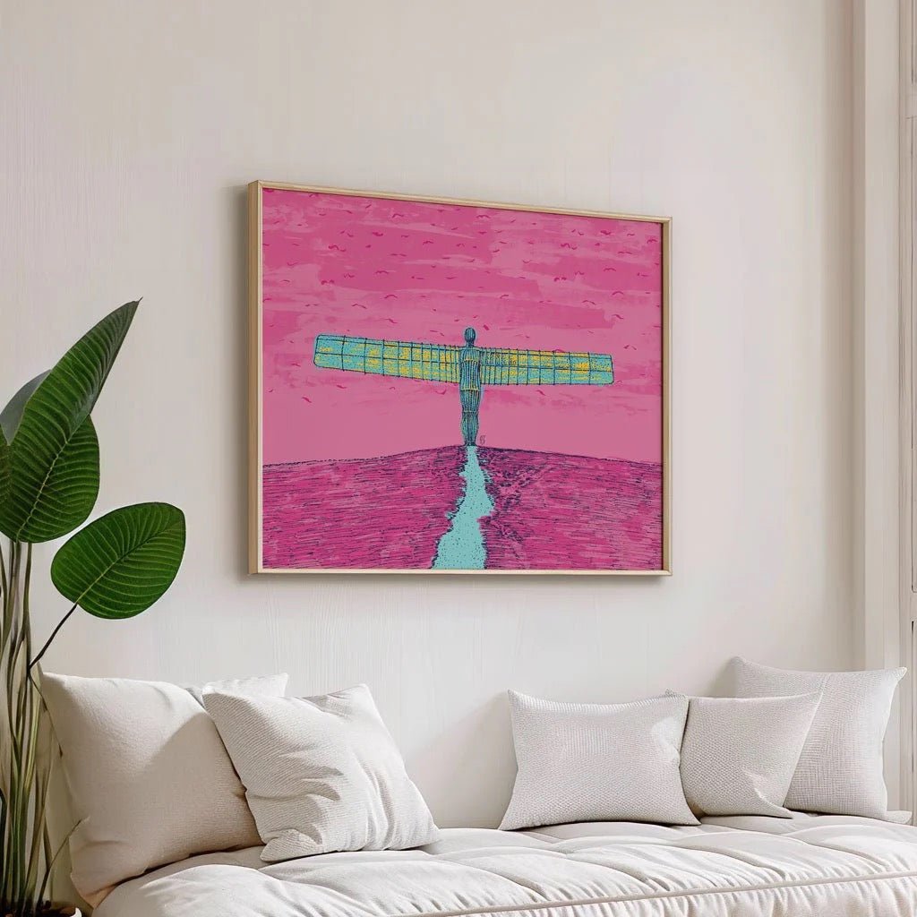Angel of the North Unframed Print - Bejojo Art - Just Makers Bejojo Art