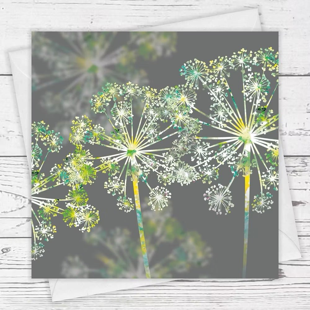 Apiaceae Greeting Card - Fiona Calder - Just Makers Fiona Calder Designs
