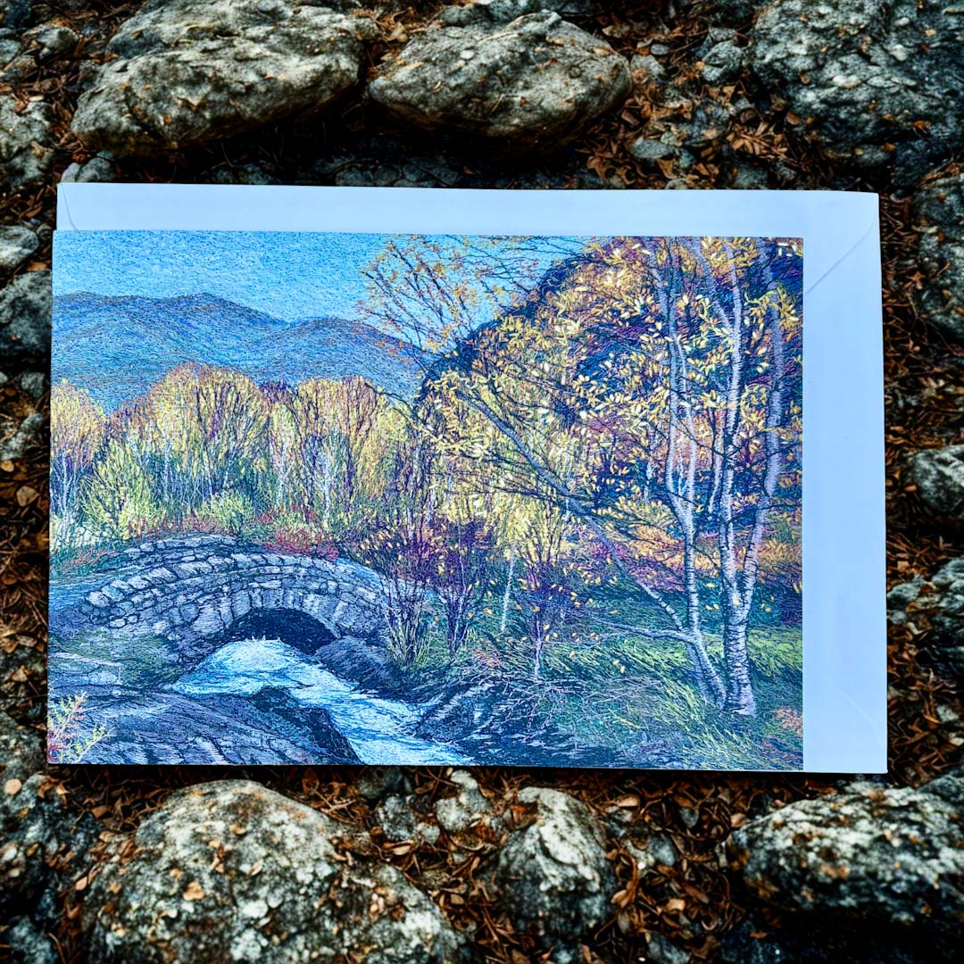 Ashness Bridge Detail Greeting Card - Fiona Robertson_Just Makers