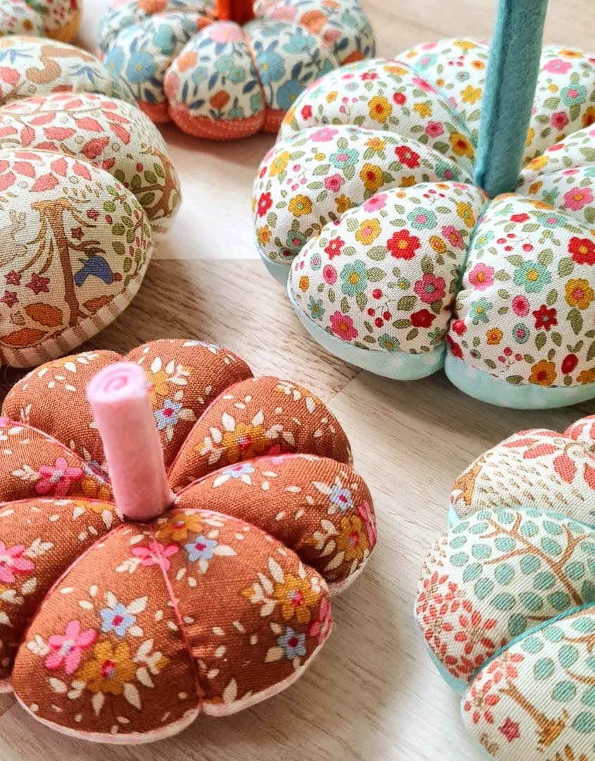 Autumnal Fabric Pumpkin Large - Alice and Audrey - Just Makers Alice & Audrey