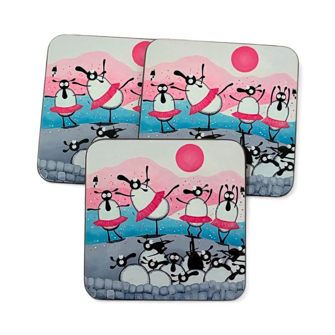 Baallerinas Coaster - Mervyn Tay Art - Just Makers Mervyn Tay Art