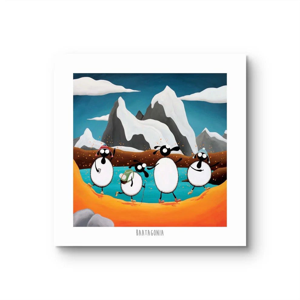 Baatagonia 10" Print - Mervyn Tay Art_Just Makers