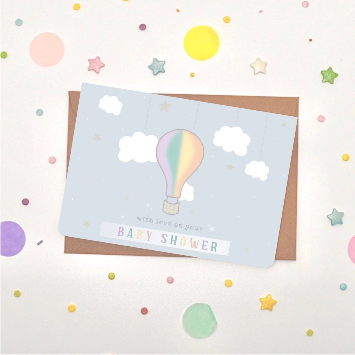 Baby Shower Card - Scribble & Print Co - Just Makers Rachel of Scribble & Print Co