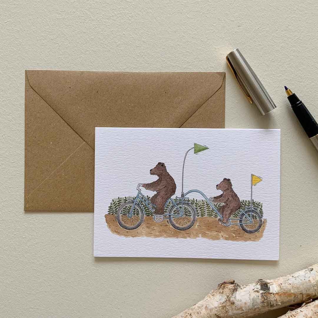 Beary Best Pals Card - Bramble Wood and Co - Just Makers Bramble Wood & Co