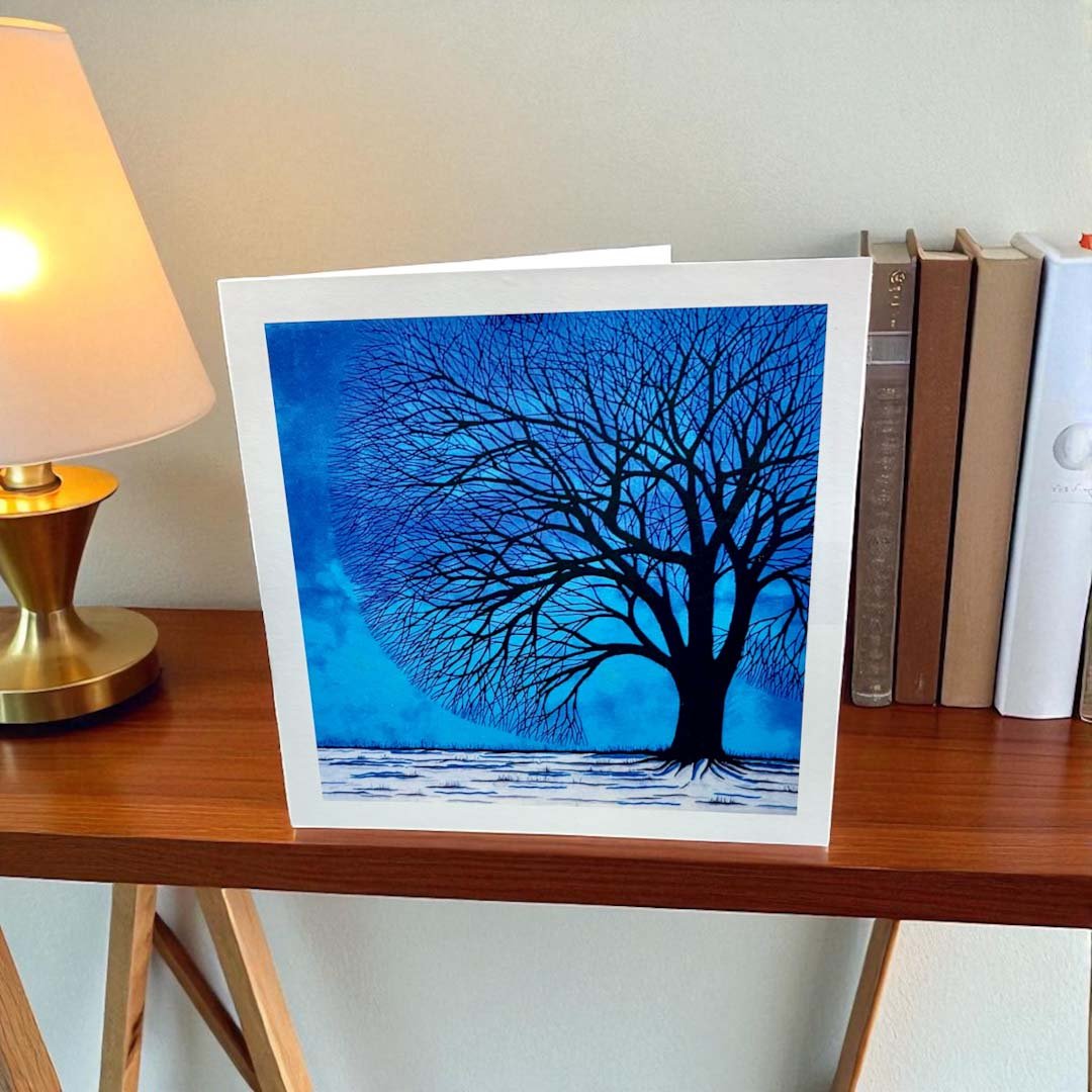 Beauty in Winter Square Card by Sarah Jane Nicholls - Just Makers Sarah Jane Nicholls