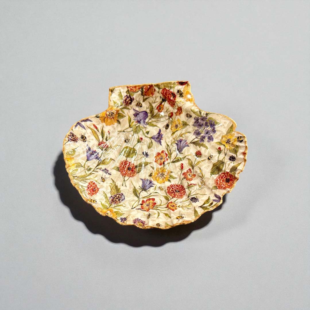Bees and Flowers Large Shell - Sarah Tustin_Just Makers