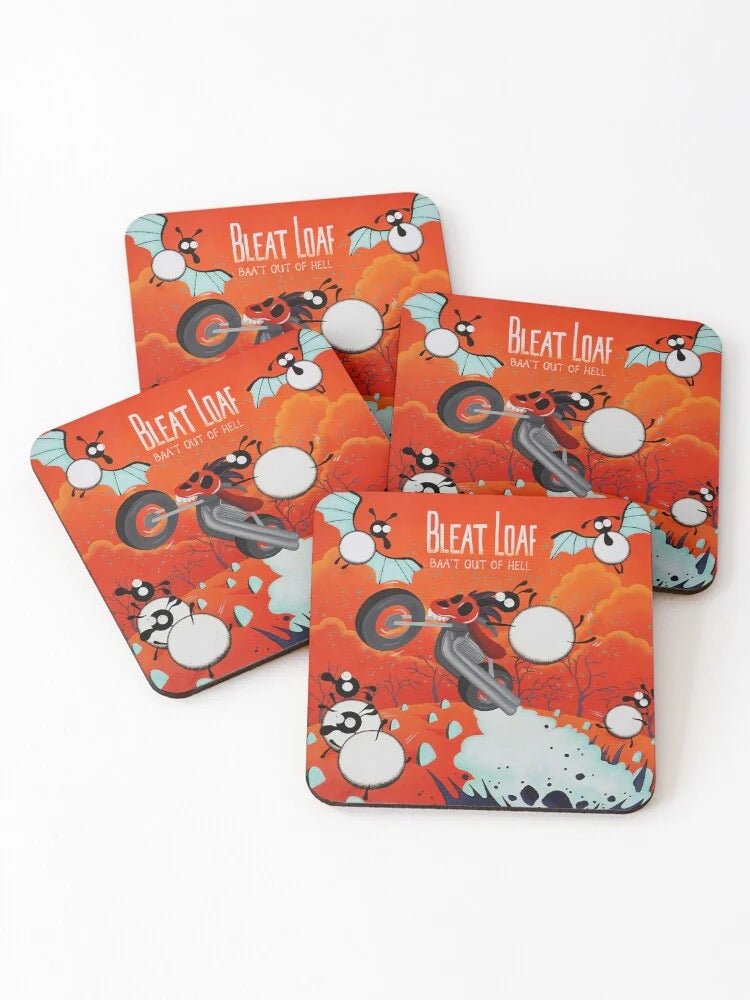 Bleat Loaf Coaster - Mervyn Tay Art - Just Makers Mervyn Tay Art