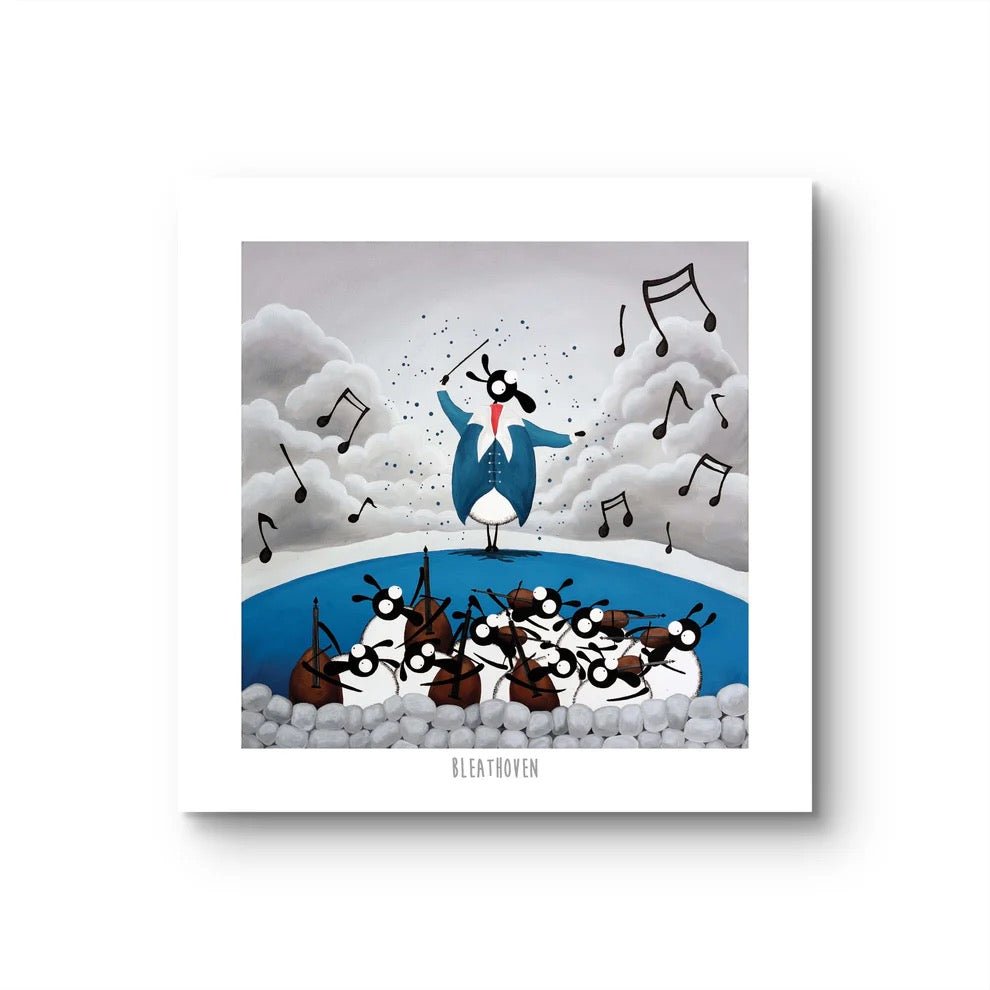 Bleathoven 10" Print - Mervyn Tay Art - Just Makers Mervyn Tay Art