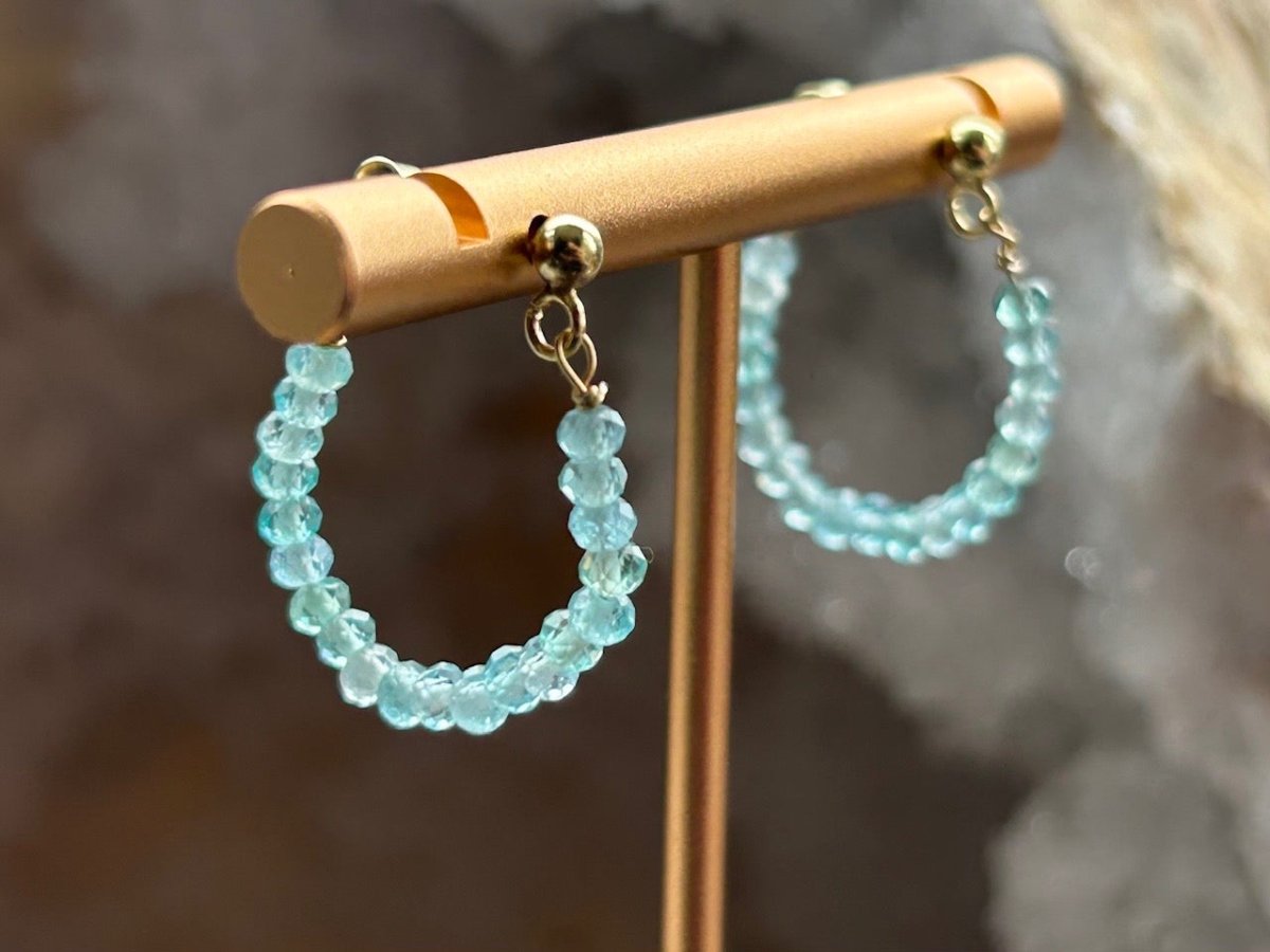 Blue Topaz Earrings - Hart, Body and Soul - Just Makers Hart, Body and Soul