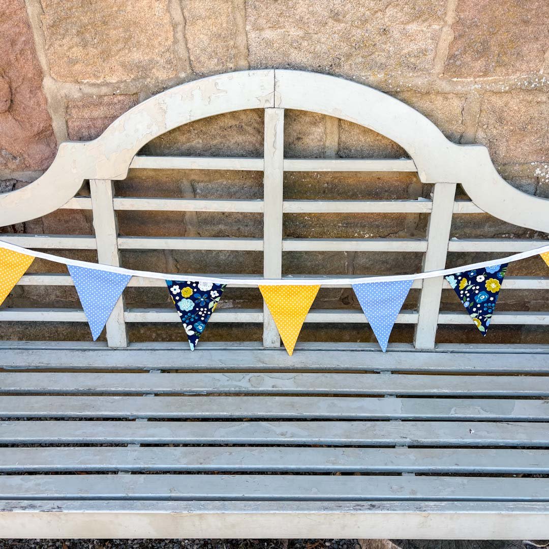 Blue and Yellow Bunting - Made by Marianne - Just Makers Made by Marianne