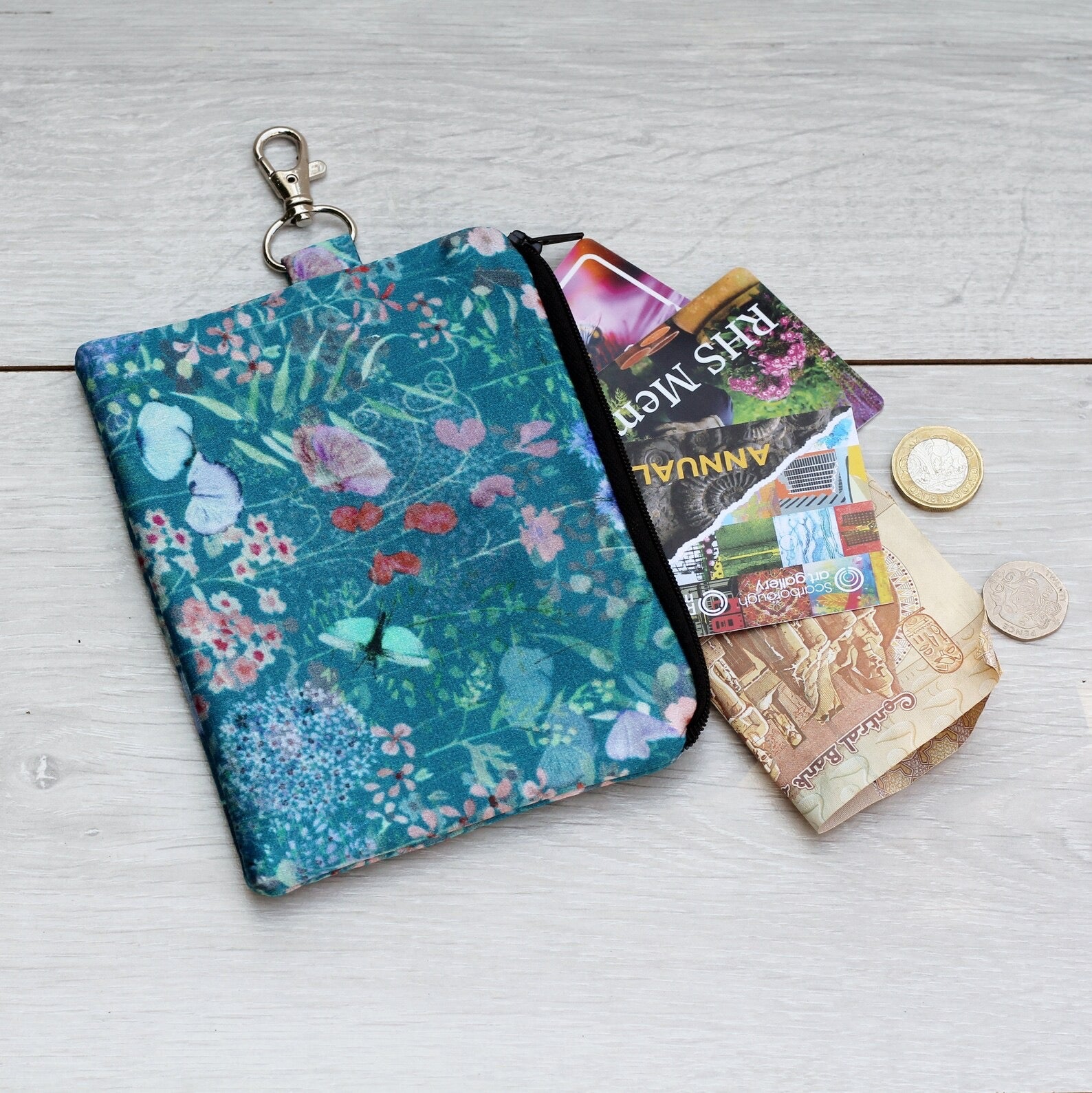 Botanical Meadow Silk Pouch - Pattern Passion_Just Makers