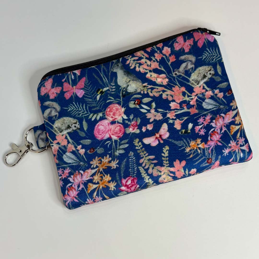 Botanical Wildlife Silk Pouch - Pattern Passion - Just Makers Pattern Passion