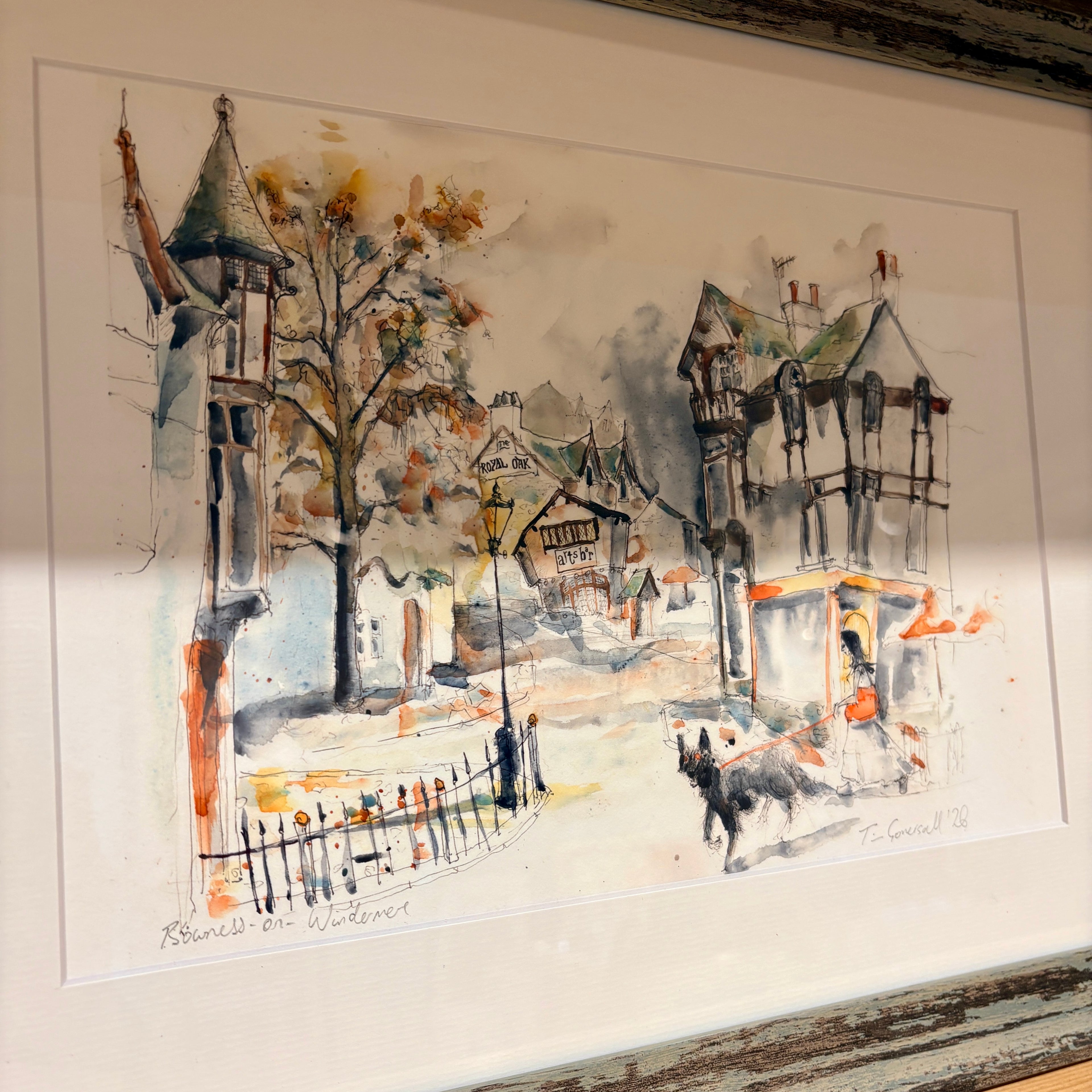Bowness on Windermere Framed Giclee Print - Tim Gomersall Art_Just Makers