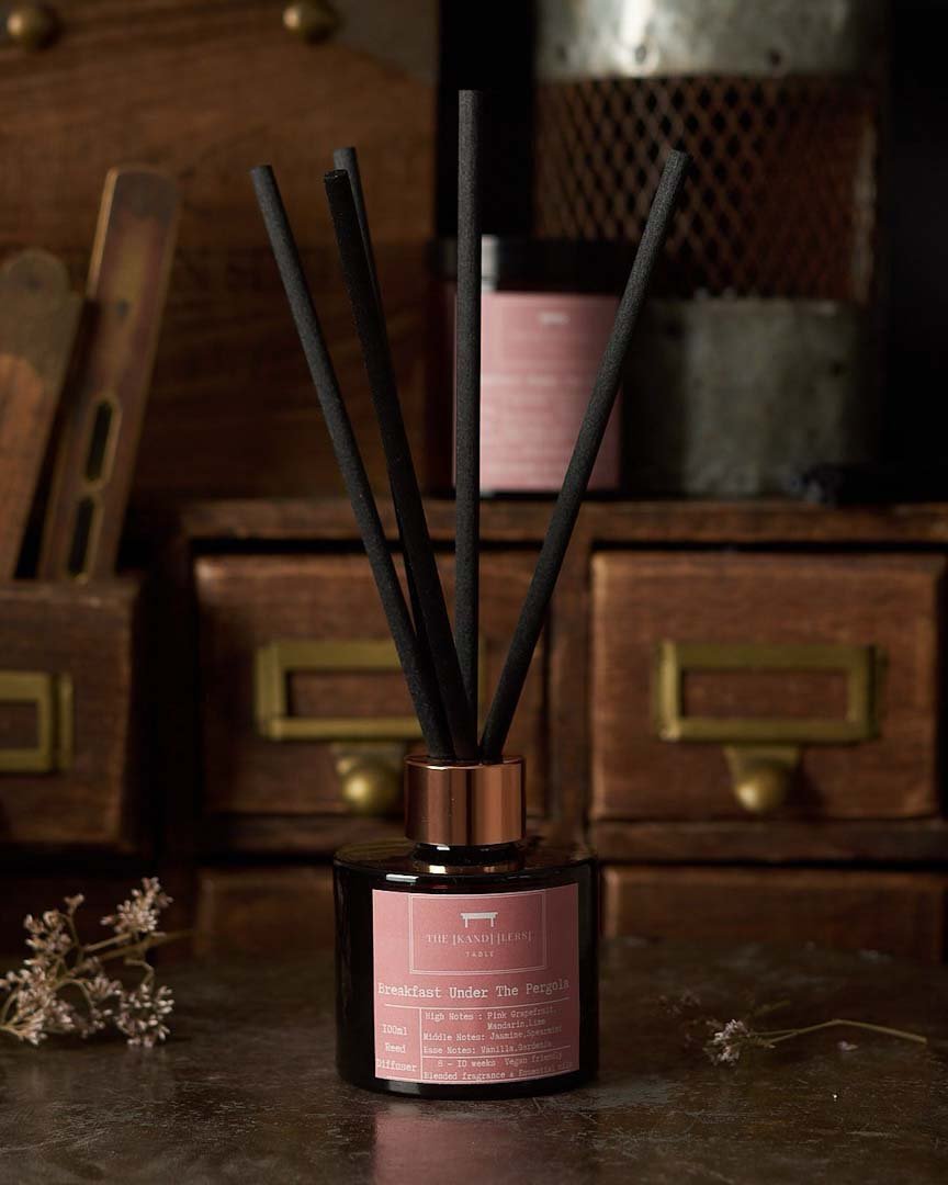 Breakfast Under the Pergola Reed Diffuser by The Kandlers Table - Just Makers The Kandlers Table