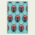 Bright Beetles Tea Towel - Maggie Magoo Designs_Just Makers