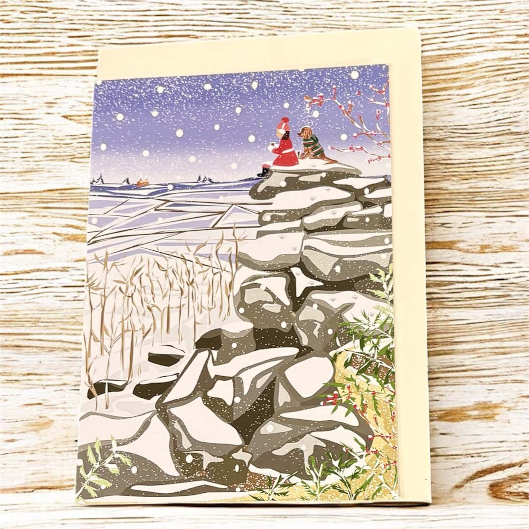 Brimham Rocks , North Yorkshire Christmas Card - Lizzie Anthony_Just Makers