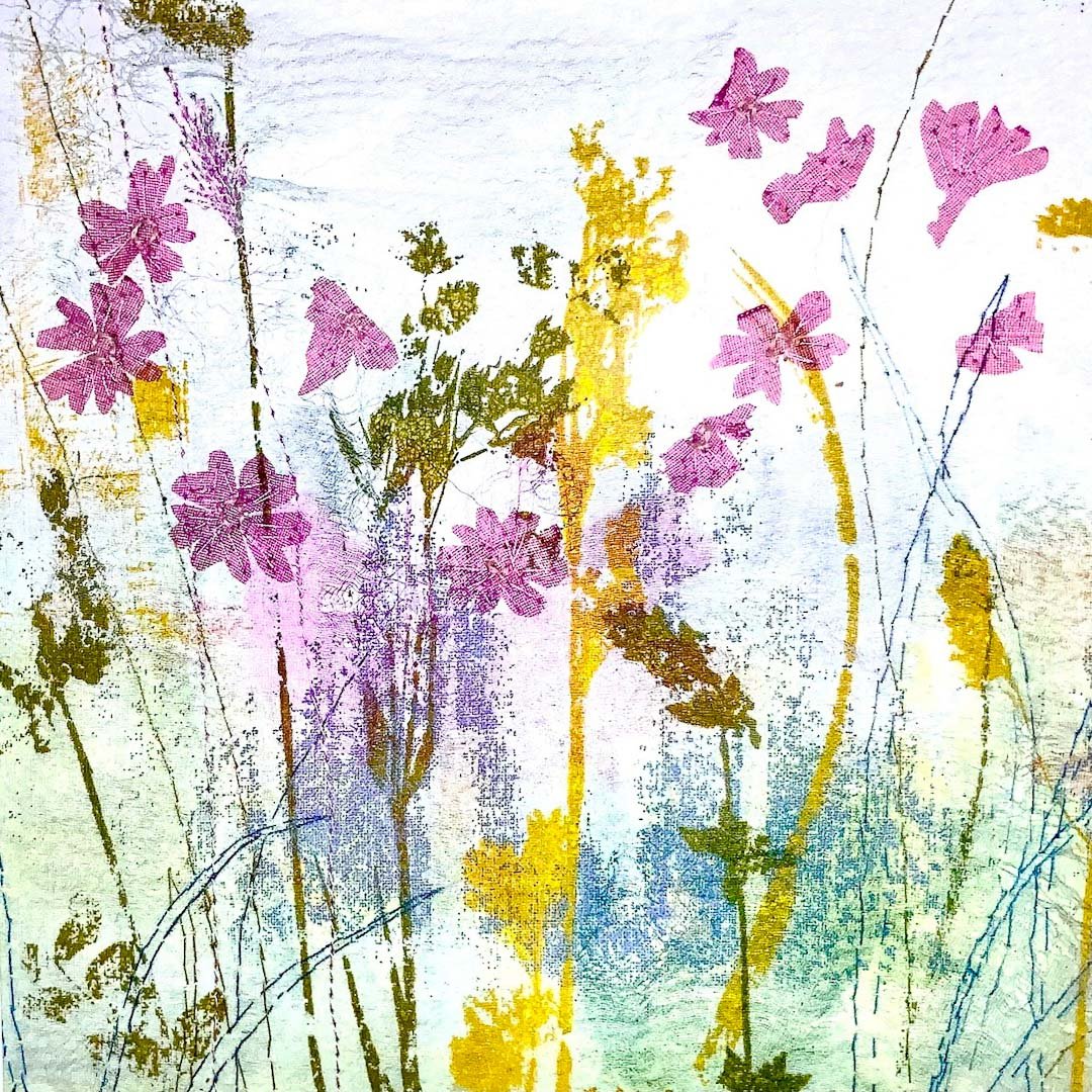 Campions Greeting Card - Gill Kirk - Just Makers Gill Kirk Artist