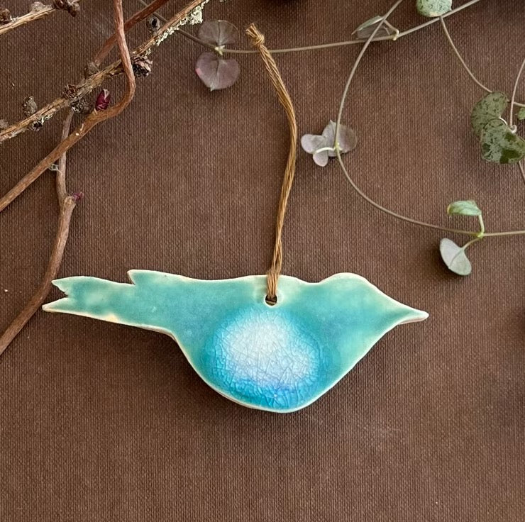 Ceramic Hanging Birds - Lorna Gilbert_Just Makers