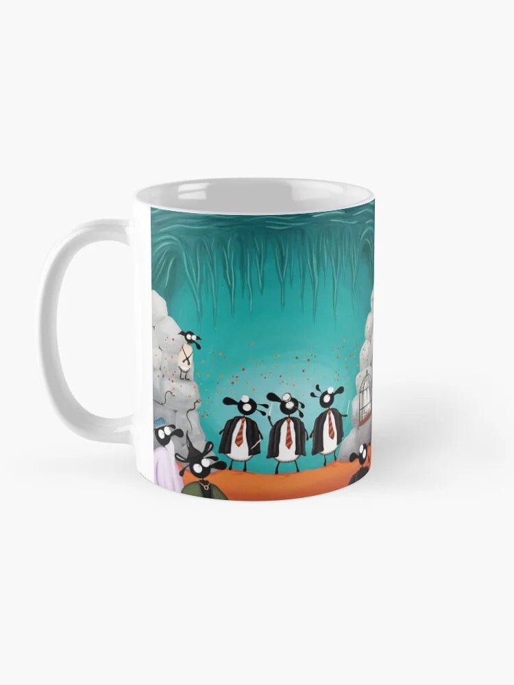 Chamber of Sheeplets Ceramic Mug - Mervyn Tay Art - Just Makers Mervyn Tay Art