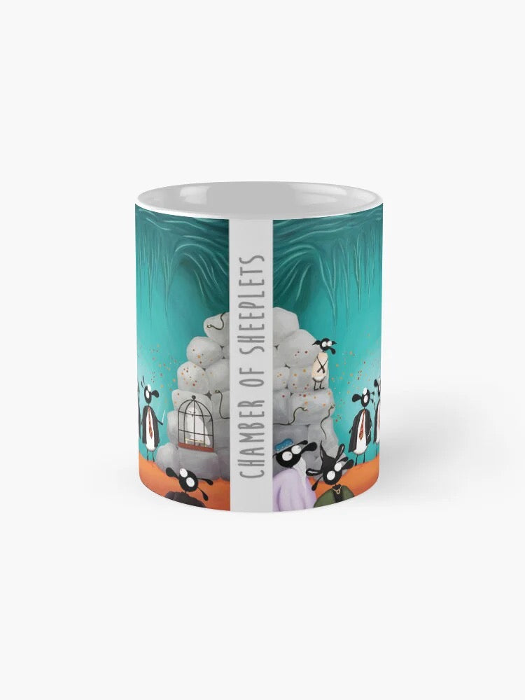 Chamber of Sheeplets Ceramic Mug - Mervyn Tay Art_Just Makers