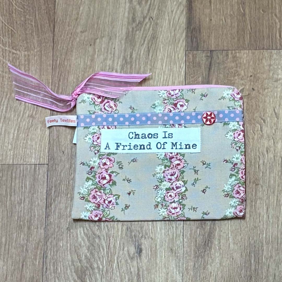 Chaos is a Friend of Mine Purse - Touchy Feely Textiles - Just Makers Touchy Feely Textiles