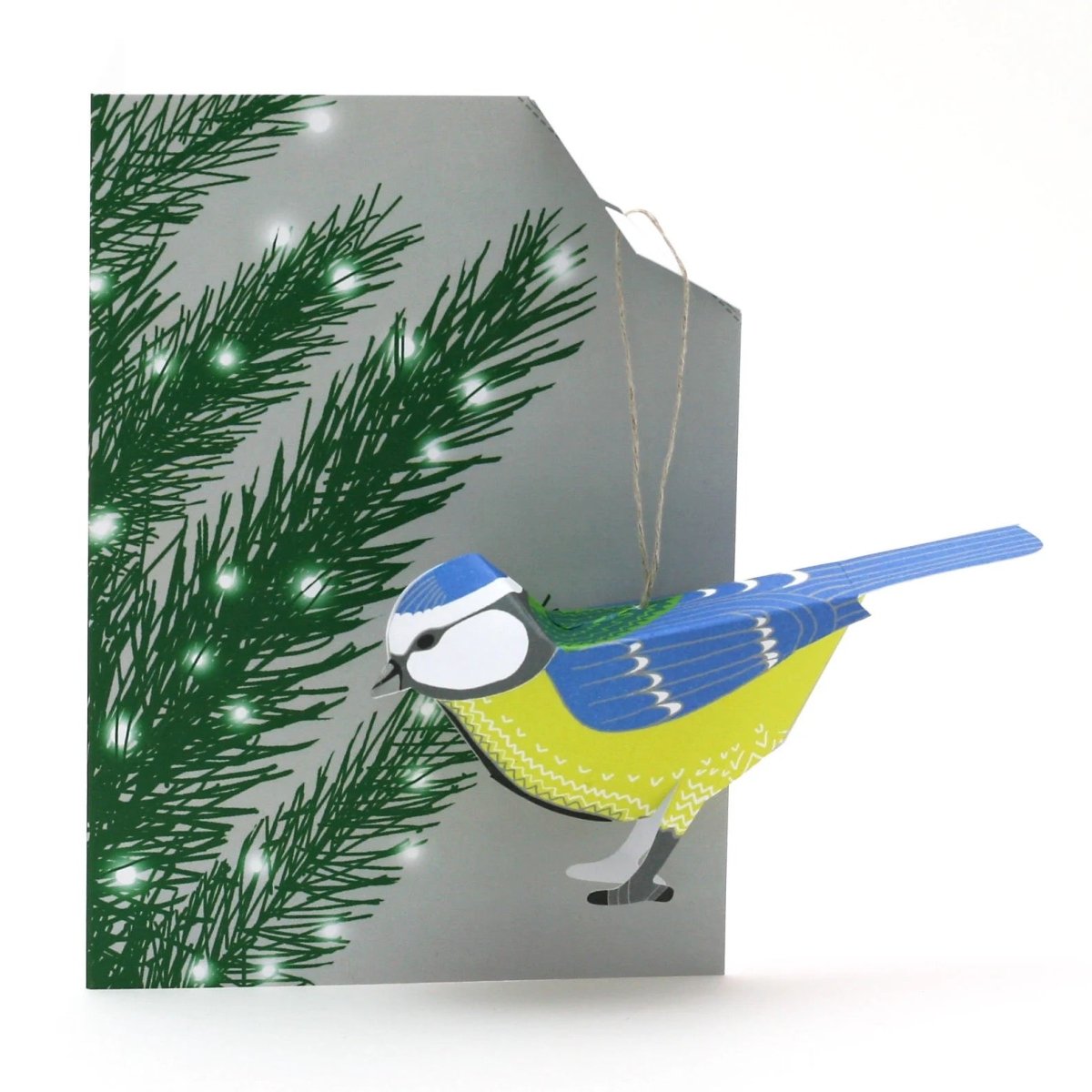 Christmas Blue - Tit Pop - Up 3D Card & Decoration - Just Makers Faye Stevens - Merryday Studio