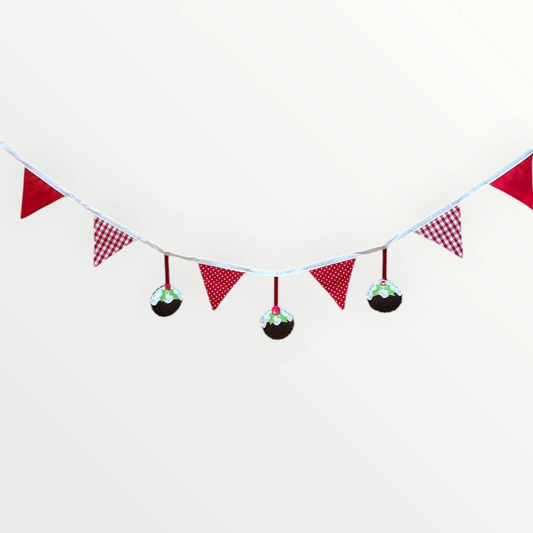 Christmas Pudding Bunting - Made by Marianne - Just Makers Made by Marianne