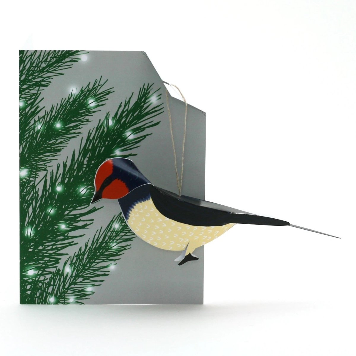 Christmas Swallow Pop - Up 3D Card & Decoration - Just Makers Faye Stevens - Merryday Studio