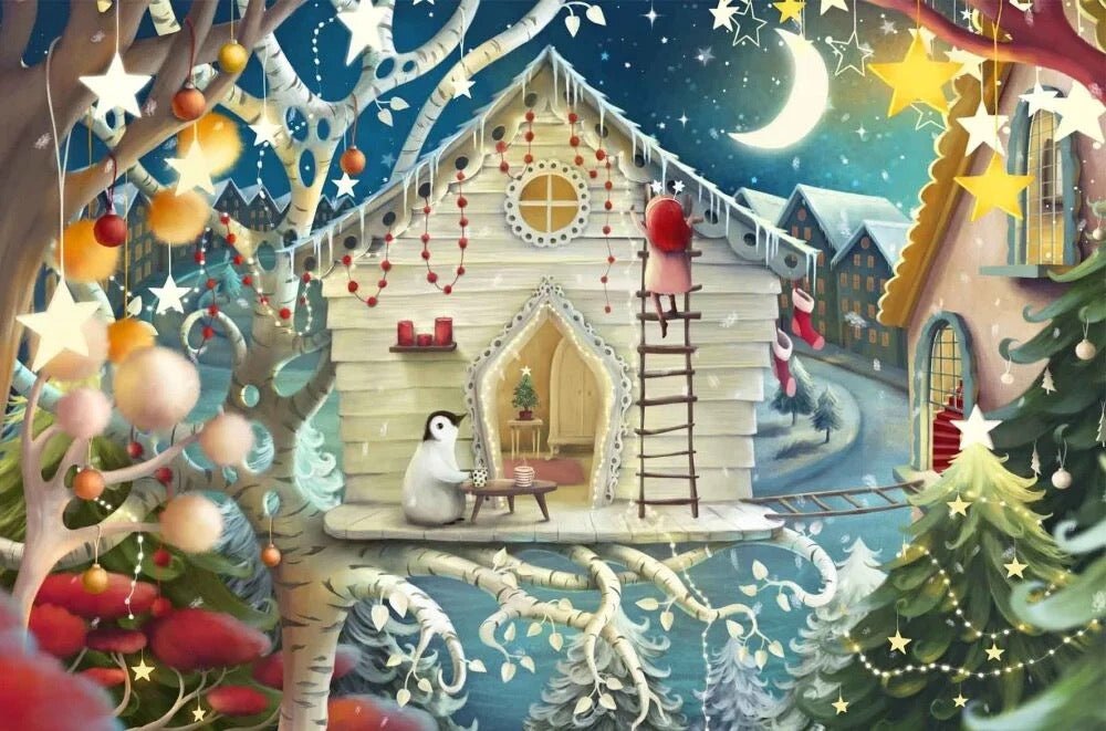 Christmas for Two Demelsa Haughton Print - Just Makers Demelsa Haughton Illustration