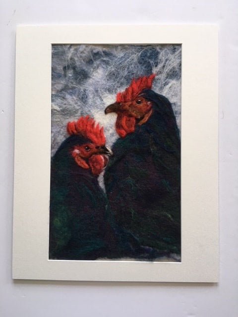 Cockerel Greeting Card - Pam Chilton - Just Makers Pam Chilton