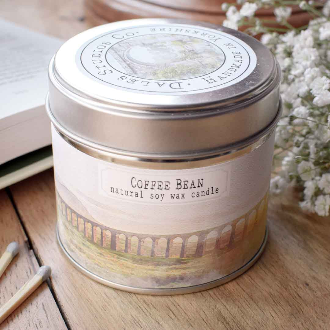 Coffee Bean Natural Soy Candle - Dales Studios Co_Just Makers