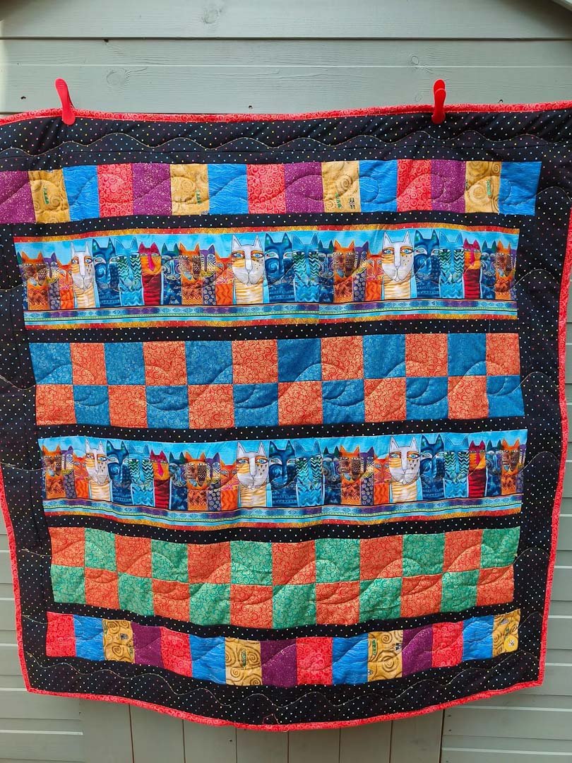 Colourful Cats Quilt - Bee - spoke Quilts - Just Makers Bee - spoke Quilts