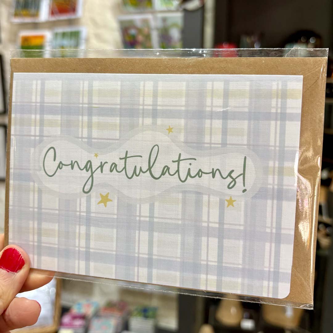Congratulations Card - Scribble & Print Co - Just Makers Rachel of Scribble & Print Co