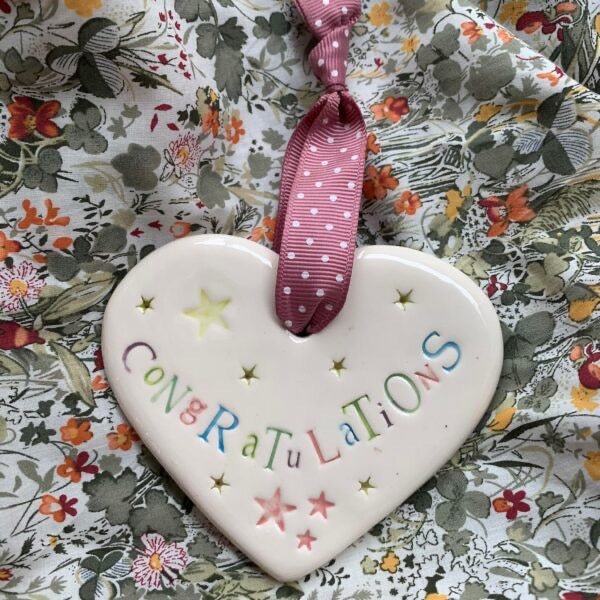 Congratulations Heart - Jamali Annay Designs - Just Makers Jamali Annay Designs