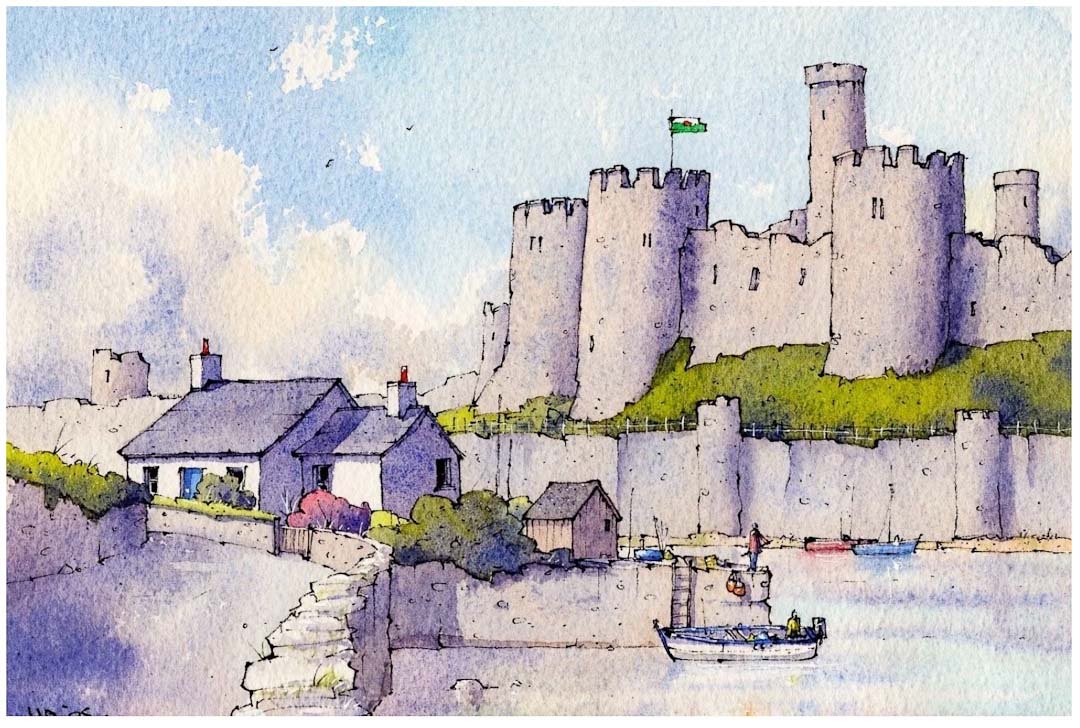 Conwy A4 Mounted Print - Matty Burnham - Just Makers Matty Burnham