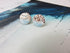 Copper and enamel textured studs by 830 Degrees_Just Makers