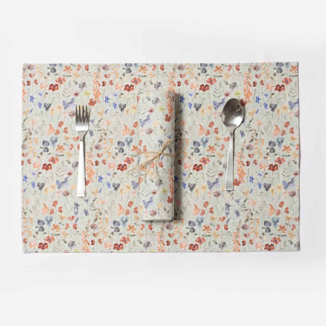 Cotton Table Placemat Botanical Design - Pattern Passion - Just Makers Pattern Passion