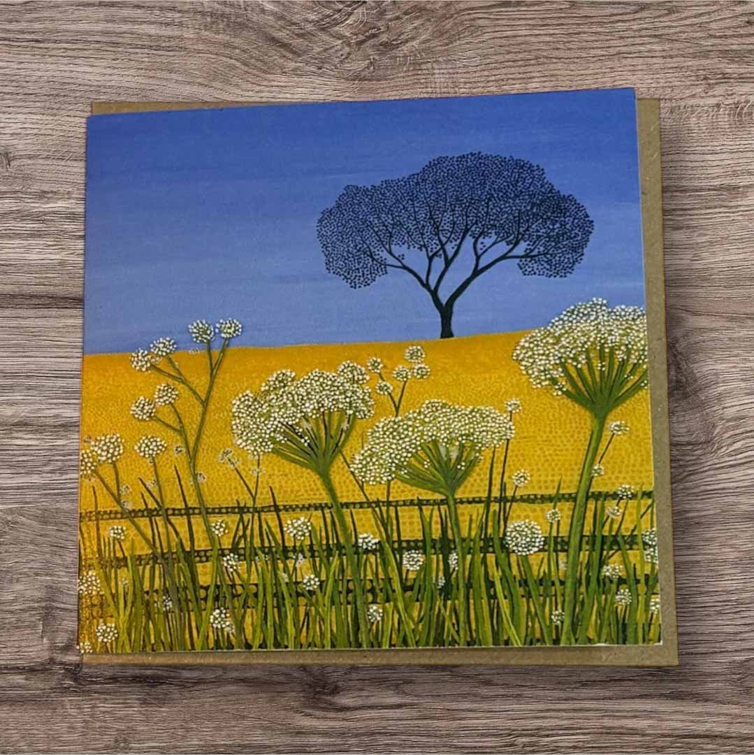 Cow Parsley Mini Card - Sarah Jane Nicholls - Just Makers Sarah Jane Nicholls